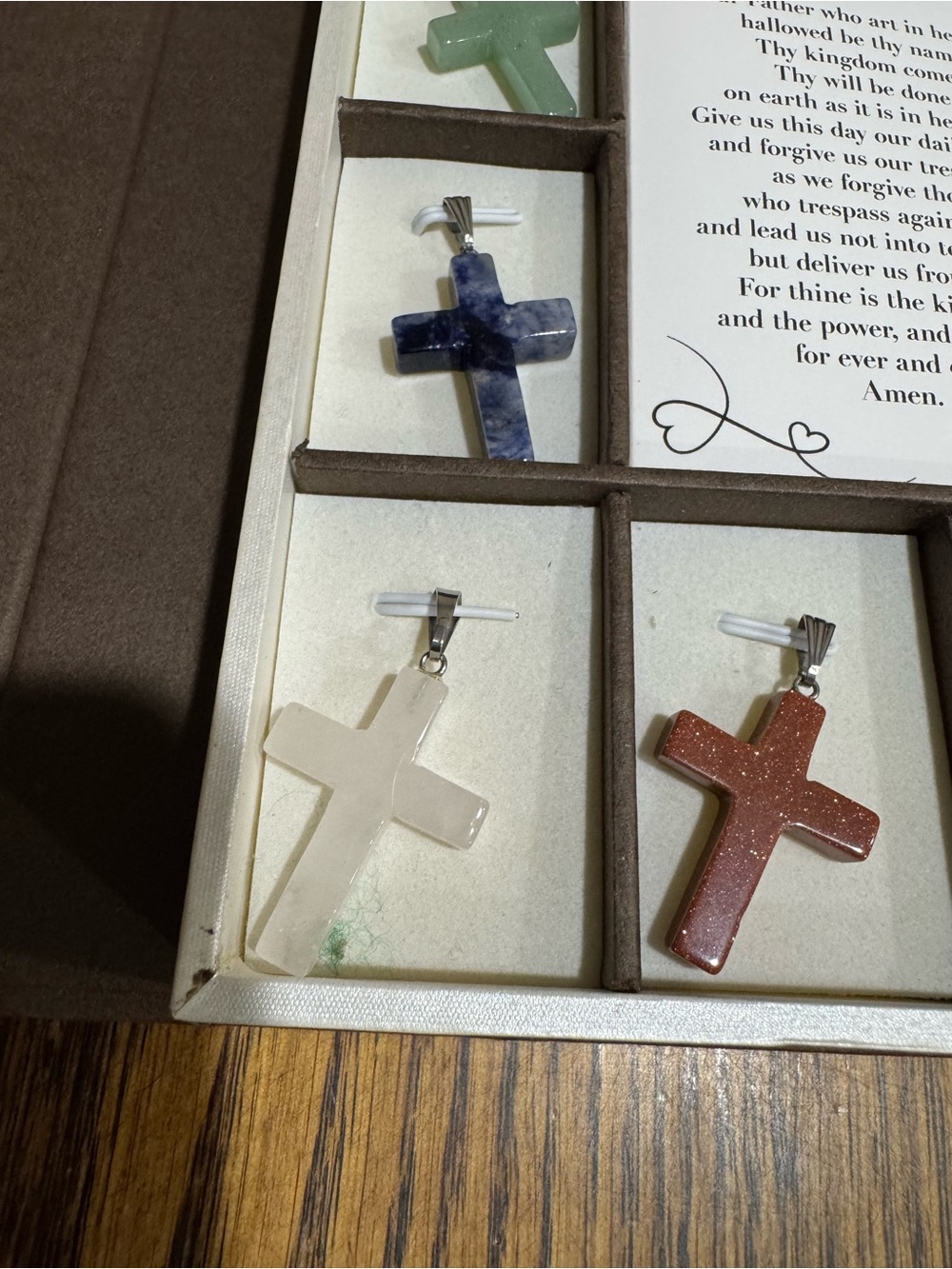 Assorted Multi-Color Cross Pendant Set Necklace Collection - Picture 7 of 14